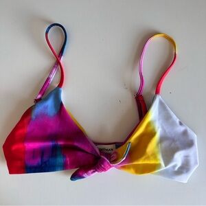 Mara Hoffman Front tie bikini top size XS